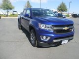 2016 Laser Blue Chevrolet Colorado Z71 Crew Cab 4x4 #114462013