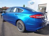 Lightning Blue Ford Fusion in 2017