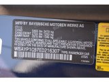 2014 6 Series Color Code for Deep Sea Blue Metallic - Color Code: A76