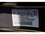 2017 Ridgeline Color Code for Modern Steel Metallic - Color Code: NH797M