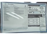 2016 Mercedes-Benz B 250e Window Sticker