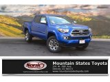2016 Blazing Blue Pearl Toyota Tacoma Limited Double Cab 4x4 #114691546