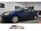 2002 Eternal Blue Pearl Honda Civic EX Coupe #114716443
