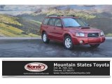Cayenne Red Pearl Subaru Forester in 2004