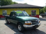 2000 Amazon Green Metallic Ford Ranger XLT SuperCab #11480539