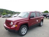Deep Cherry Red Crystal Pearl Jeep Patriot in 2017