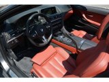 2016 BMW 6 Series 640i xDrive Convertible Vermillion Red Interior