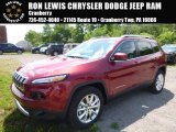 2017 Deep Cherry Red Crystal Pearl Jeep Cherokee Limited 4x4 #114975532