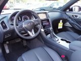 2017 Infiniti Q60 3.0t Premium Coupe Graphite Interior