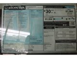 2017 Honda Accord EX Sedan Window Sticker