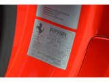 2015 Ferrari California T Info Tag