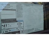 2017 Toyota Prius v Three Window Sticker