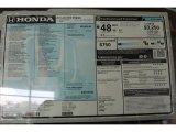 2017 Honda Accord Hybrid Sedan Window Sticker
