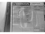 2017 Honda Ridgeline RTL Window Sticker