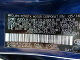 2017 Prius v Color Code for Blue Ribbon Metallic - Color Code: 8T5