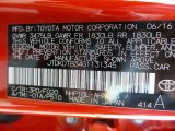 2016 Prius c Color Code for Absolutely Red - Color Code: 3P0