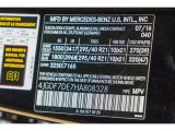 2017 GLS Color Code for Black - Color Code: 040