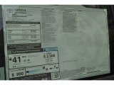 2017 Toyota Prius v Five Window Sticker