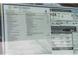 2017 Mercedes-Benz GLC 300 Window Sticker