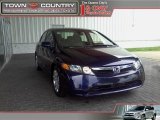 2007 Royal Blue Pearl Honda Civic LX Sedan #11506191