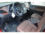 2017 Toyota Sienna Limited AWD Chestnut Interior