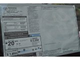2017 Toyota Sienna Limited AWD Window Sticker