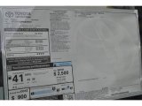2017 Toyota Prius v Two Window Sticker