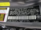2017 Camry Color Code for Predawn Gray Mica - Color Code: 1H1