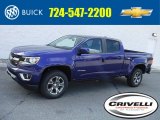 2016 Laser Blue Chevrolet Colorado Z71 Crew Cab 4x4 #115302789