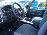 2017 Ram 1500 Big Horn Crew Cab 4x4 Black/Diesel Gray Interior