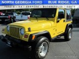 2001 Solar Yellow Jeep Wrangler Sport 4x4 #115498419