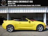 2017 Bright Yellow Chevrolet Camaro LT Convertible #115513348