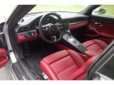 2017 Porsche 911 Turbo S Coupe Black/Bordeaux Red Interior