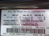 2017 Mazda6 Color Code for Titanium Flash Mica - Color Code: 42S