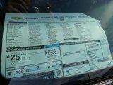 2017 Chevrolet Camaro LT Coupe Window Sticker