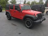 2008 Red Rock Crystal Pearl Jeep Wrangler Unlimited X 4x4 #115618567