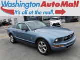 2007 Windveil Blue Metallic Ford Mustang V6 Deluxe Coupe #115618502