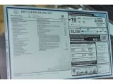 2017 Mercedes-Benz GLE 350 4Matic Window Sticker
