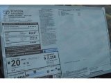 2017 Toyota Sienna Limited AWD Window Sticker