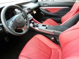 2016 Lexus RC F Coupe Circuit Red Interior