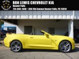 2017 Bright Yellow Chevrolet Camaro LT Convertible #115758889