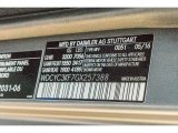 2016 G Color Code for designo Magno Platinum (Matte) - Color Code: 0051