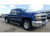 2016 Deep Ocean Blue Metallic Chevrolet Silverado 1500 LT Crew Cab 4x4 #115790188