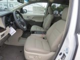 2017 Toyota Sienna XLE Dark Bisque Interior