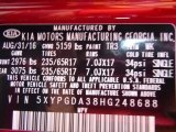 2017 Sorento Color Code for Remington Red - Color Code: TR3