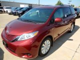 2017 Salsa Red Pearl Toyota Sienna LE AWD #115924305