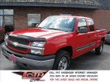 2003 Victory Red Chevrolet Silverado 1500 LS Extended Cab 4x4 #11586961