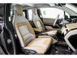 2017 BMW i3 with Range Extender Giga Cassia Natural Leather/Carum Spice Grey Wool Cloth Interior