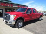 Vermillion Red Ford F250 Super Duty in 2011