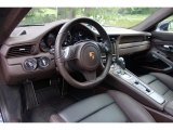 2015 Porsche 911 Turbo S Coupe Espresso Natural Leather Interior